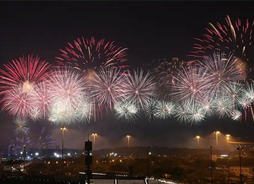 吉隆县焰火晚会